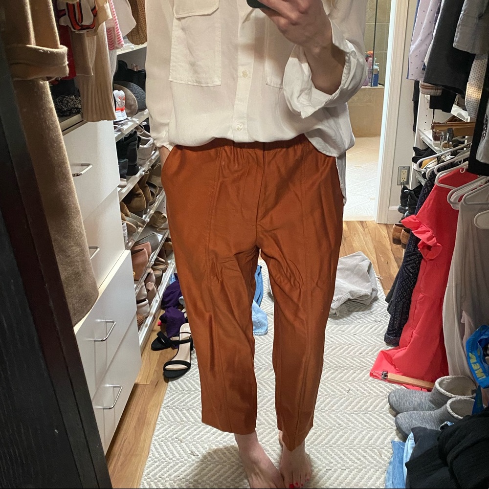 Madewell seamed elastic waist trousers